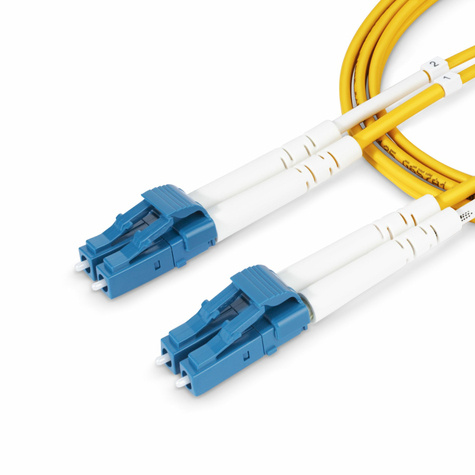 STARTECH 1m (3.3ft) LC to LC (UPC) OS2 Single Mode Duplex Fiber Optic Cable, 9/125�m, Laser Optimized, 10G, Bend Insensitive