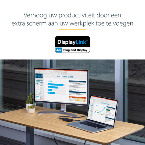 STARTECH USB 3.0 naar HDMI externe Multi-Monitor grafische videoadapter voor Mac/ pc ? DisplayLink gecertificeerd - HD 1080p