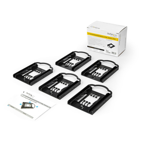 STARTECH Set van 5 - 2,5 inch SSD/HDD montagebeugel voor 3,5 inch drive bay - gereedschapsloze installatie (BRACKET125PTP)
