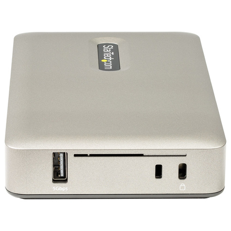 STARTECH USB C Dock, USB-C to DisplayPort 4K 30Hz or VGA, Mini USB-C Laptop Docking Station