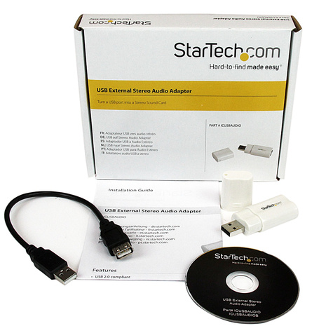 STARTECH USB naar Stereo Audio Adapter Geluidskaart - Geluidskaart - stereo - USB 2.0