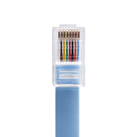 STARTECH 1,80 m Cisco Console Rollover kabel- RJ45 M/M - Netwerkkabel - RJ-45 (M) naar RJ-45 (M) - 1.8 m - gevormd, vlak - blauw
