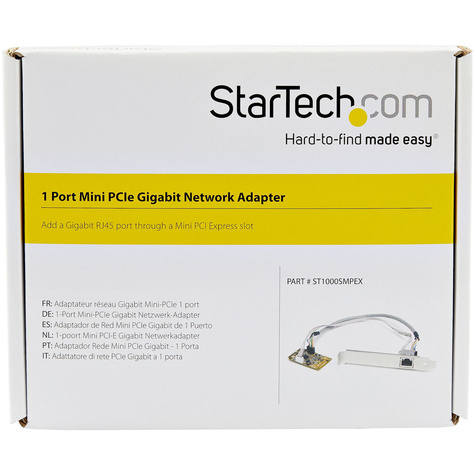 STARTECH Mini PCI Express Gigabit Ethernet Netwerk adapter kaart - Netwerkadapter - PCIe Mini Card