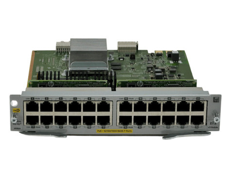 HPE HPE Uitbreidingsmodule - Gigabit Ethernet (PoE+) x 24 - voor HPE Aruba 5406R, 5406R 16, 5406R 44, 5406R 8-port, 5406R zl2, 5412R, 5412R 92, 5412R zl2
