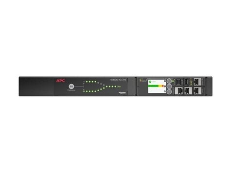 APC Automatische doorvoerschakelaar (rack-uitvoering) - AC 207-253 V - 2000 VA - 1-fase - USB, Ethernet 10/100/1000 - uitgangen: 12 - 1U - zwart