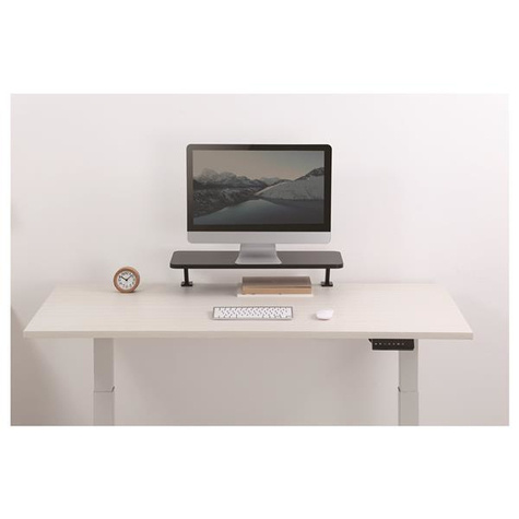 STARTECH Beeldschermverhoger - monitorstandaard - geschikt voor monitoren tot wel 34" - extra breed - 65 cm - zwart (MNRISERCLMP)