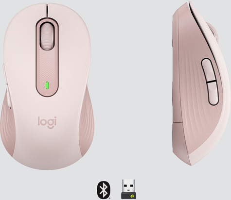 Logitech Signature M650 L Wireless Mouse - ROSE - EMEA