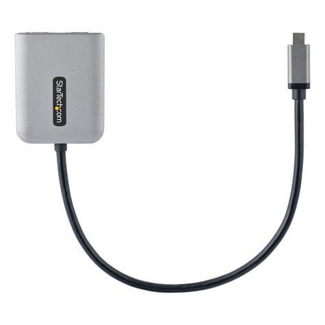 STARTECH USB-C to Dual HDMI MST HUB, Dual HDMI 4K 60Hz, USB Type C Multi Monitor Adapter for Laptop w/ 1ft (30cm) cable