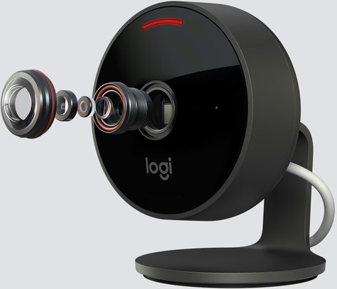 Logitech Circle View - Netwerkbewakingscamera - openlucht, binnen - weerbestendig - kleur (Dag en nacht) - 1920 x 1080 - 1080p - audio - draadloos - Wi-Fi