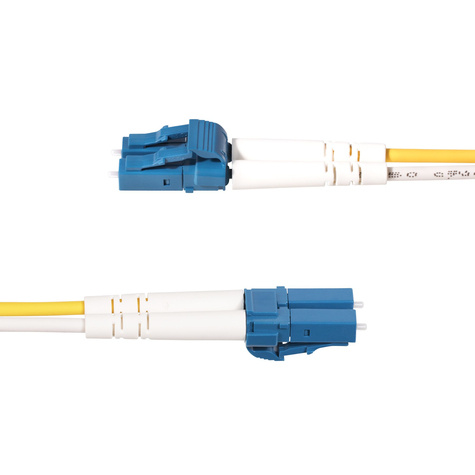 STARTECH 5m (15ft) LC to SC (UPC) OS2 Single Mode Duplex Fiber Optic Cable, 9/125µm, Laser Optimized, 10G, Bend Insensitive, Low Insertion Loss