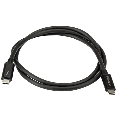 STARTECH 1m (3.3ft) Thunderbolt 3 Cable, 20Gbps, 100W PD, 4K Video, Thunderbolt-Certified