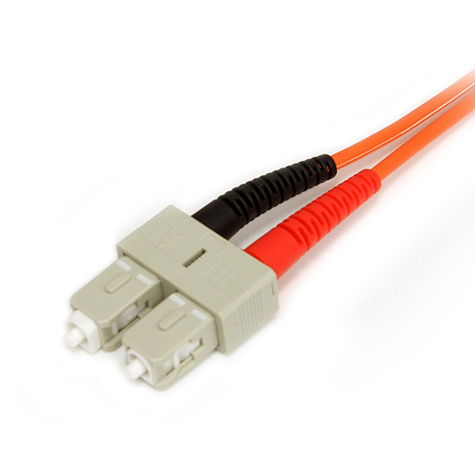 STARTECH 2m Fiber Optic Cable - Multimode Duplex 62.5/125 - LSZH - LC/SC - OM1 - LC to SC Fiber Patch Cable (FIBLCSC2)
