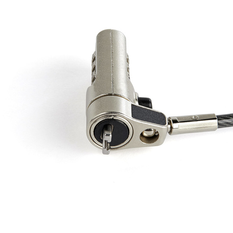 STARTECH Laptop kabelslot - nano-slot - gepersonaliseerde combinatie - Compatible with Kensington - beveiligingskabelslot - 2 m