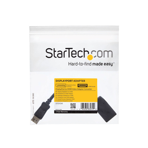 STARTECH DisplayPort naar HDMI Video Adapter Converter - Videoadapter - DisplayPort male naar HDMI female