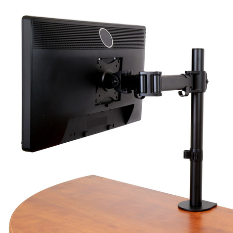 STARTECH Monitor Arm voor VESA Scherm tot 34" (8kg), Scharnierende Monitorsteun met Verticale Arm voor Enkel Scherm