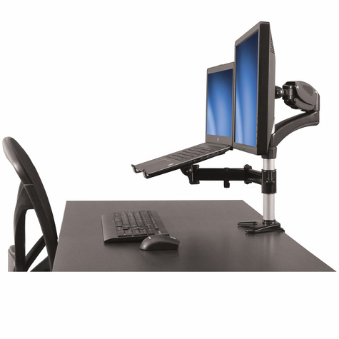 STARTECH Laptop Monitor Stand - Computer Monitor Stand - Full Motion Articulating - VESA Mount Monitor Desk Mount