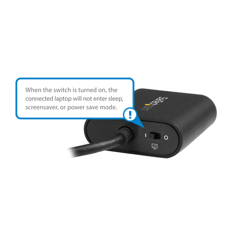 STARTECH USB-C naar VGA adapter - met presentatie modus switch - 1920x1200 - USB Type C naar VGA