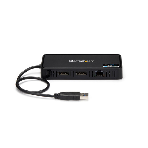 STARTECH USB naar Dual DisplayPort - Mini dock - Mac  Windows - Dual 4K 60Hz - GbE - DisplayPort hub