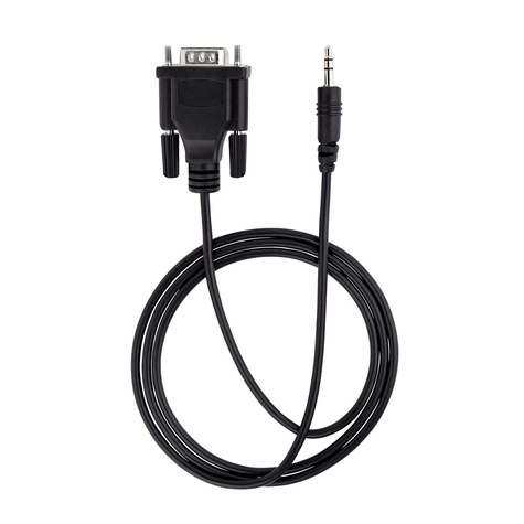 STARTECH 3ft (1m) DB9 to 3.5mm Serial Cable for Serial Device Configuration, RS232 DB9 Male to 3.5mm Cable for Calibrating Projectors