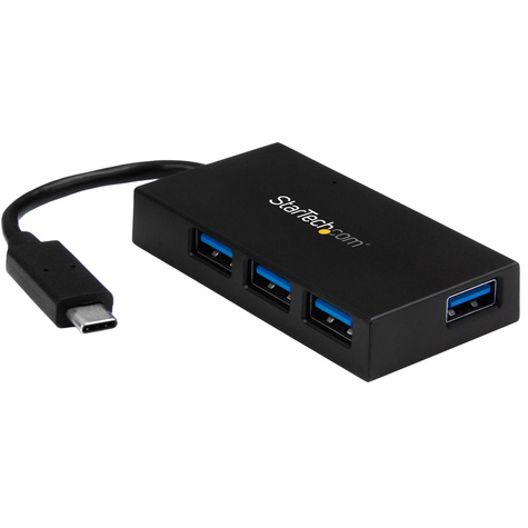 STARTECH STARTECH 4 Port USB-C Hub, USB Type-C Hub met 4x USB-A (USB 3.0/3.1 Gen 1 SuperSpeed 5Gbps), USB Bus of Self Powered