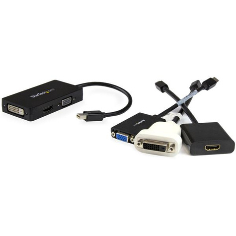 STARTECH 3 in 1 Mini DisplayPort Adapter - 1080p - Mini DP / Thunderbolt to HDMI / VGA / DVI Splitter for Your Monitor