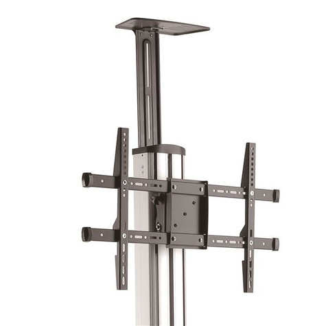 STARTECH TV standaard - mobiel - AV trolley - voor 32" tot 75" tv - hoogteverstelbaar - vergader TV meubel op wielen
