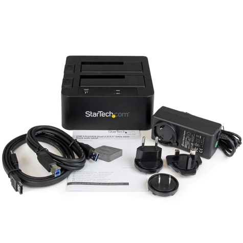 STARTECH Dual-Bay USB 3.0 eSATA to SATA Hard Drive Docking Station, USB Hard Drive Dock