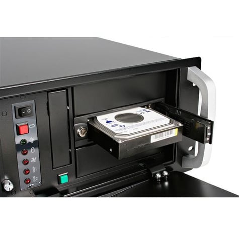 STARTECH 5,25 inch Hot-Swappable Mobile Rack voor 3,5 inch Harde Schijf - Mobiel opslagrek - 3.5" - zwart