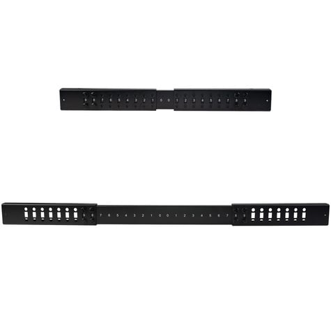 STARTECH 42U open-frame server rack kast met 4 stijlen met instelbare diepte - plat verpakt - zwenkwielen - Rack - zwart - 42U