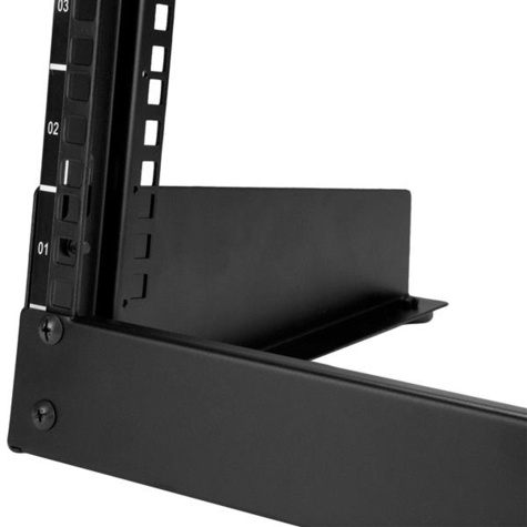 STARTECH 8U Desktop rack serverkast - 2-stijlen Open Frame Rack - Rack open frame - 2 stijlen - 8U