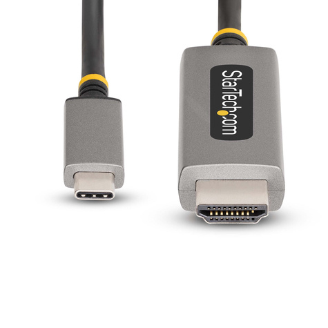 STARTECH 3ft (1m) USB-C to HDMI Adapter Cable, 8K 60Hz, 4K 144Hz, HDR10, USB Type-C to HDMI 2.1 Video Converter Cable