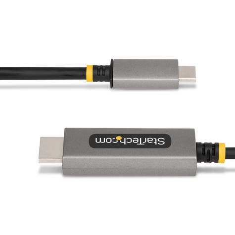 STARTECH 6ft (2m) USB-C to HDMI Adapter Cable, 8K 60Hz, 4K 144Hz, HDR10, USB Type-C to HDMI 2.1 Video Converter Cable