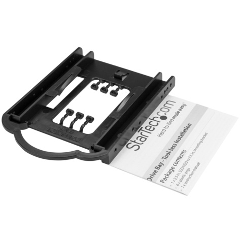 STARTECH 2.5" SSD/HDD montagebeugel voor 3.5" Drive Bay - gereedschapsloze installatie - Storage bay adapter - 3,5" tot 2,5"