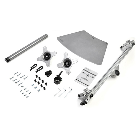 STARTECH Dual Monitor Stand, Ergonomische Monitorstandaard voor twee VESA Schermen tot 24" (8kg)
