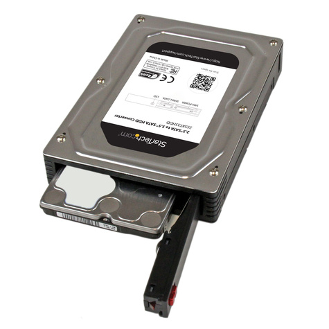 STARTECH 2,5 naar 3,5 inch aluminium SATA-harde-schijfadapterbehuizing