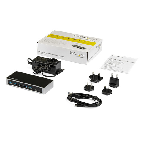 STARTECH 7 Port USB-C Hub met Fast Charge poort - USB-C naar 5x USB-A 2x USB-C (USB 3.0 SuperSpeed 5Gbps)