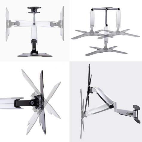 STARTECH VESA TV Wall Mount, TV Mounting Bracket For 23"-55" Displays, Adjustable Full Motion TV Wall Mount Supports 66lb (30kg)
