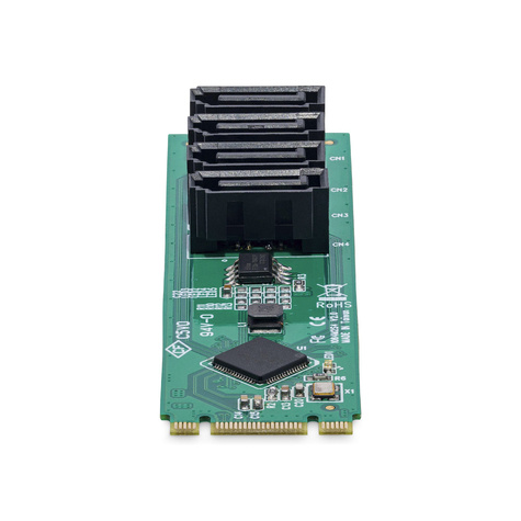 STARTECH 4-Port M.2 to SATA Adapter Card