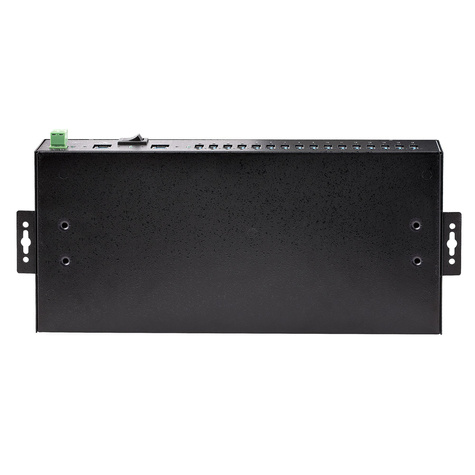 STARTECH 16-Port Industrial USB 3.0 Hub 5Gbps, Metal, DIN/Surface/Rack Mountable, ESD Protection, Terminal Block Power