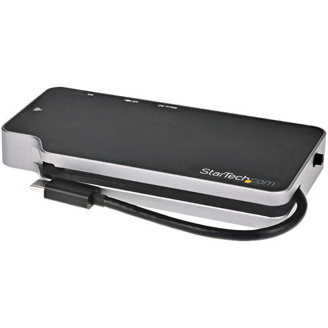 STARTECH USB C Multiport Adapter, USB-C to 4K HDMI or VGA Display/Video/Monitor with 100W Power Delivery Pass-through