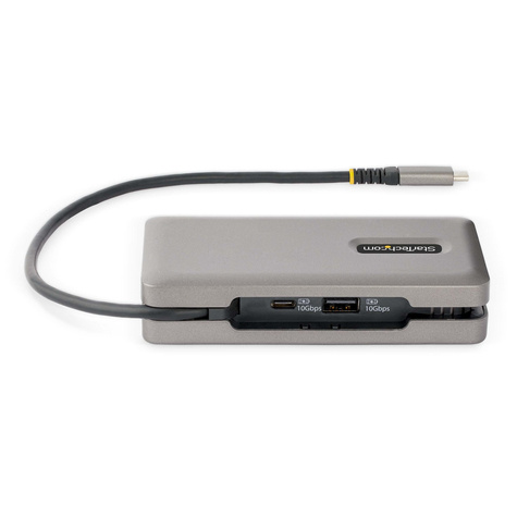 STARTECH USB-C Multiport Adapter, HDMI/VGA, 4K 60Hz Video, 3-Port USB Hub, 100W Power Delivery Pass-Through