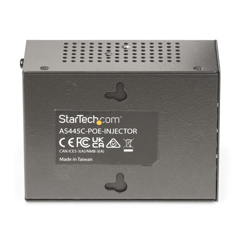 STARTECH 4-Port Multi-Gigabit PoE++ Injector, 5/2.5G Ethernet (NBASE-T), PoE/PoE+/PoE++ (802.3af/802.3at/802.3bt)