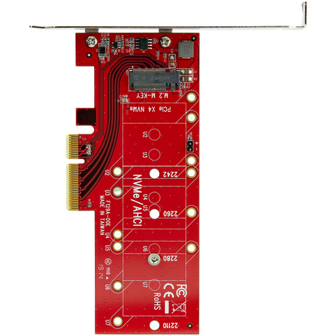 STARTECH \M2 PCIe SSD Adapter - x4 PCIe 3.0 NVMe / AHCI / NGFF / M-Key - Low Profile and Full Profile - SSD PCIe M.2 Adapter (PEX4M2E1