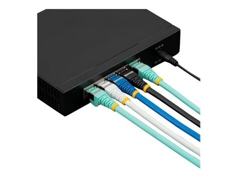 STARTECH 1m LSZH CAT6a Ethernet Cable - Aqua