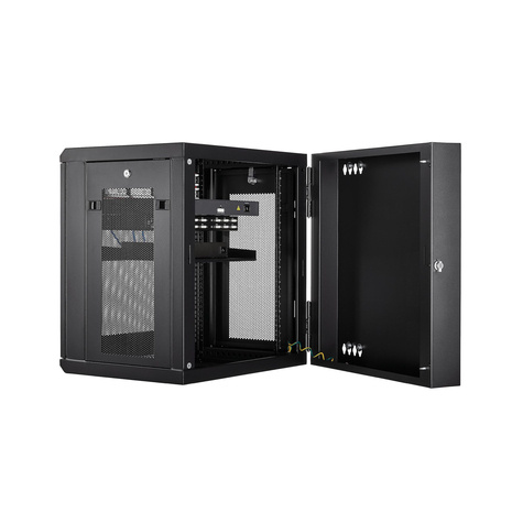 STARTECH 12U 19" Wandmonteerbaar Netwerk Cabinet, Diepte 40cm (16"), Afsluitbaar IT Rack voor Netwerk Switch/Apparatuur
