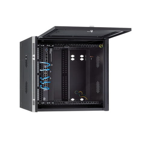 STARTECH 12U 19" Wandmonteerbaar Netwerk Cabinet, Diepte 51cm (20"), 4 Post, Afsluitbaar IT Rack met Schap, Geventileerd Data Rack voor Switch