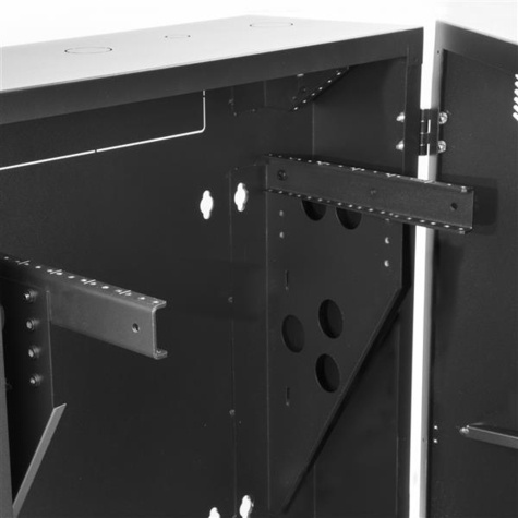 STARTECH 6U verticale serverkast - 76.2 cm diep - wandmonteerbare server rack - netwerkkast - Rack-kast - monteerbaar aan muur - zwart - 6U