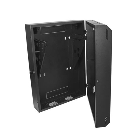 STARTECH 6U verticale serverkast - 76.2 cm diep - wandmonteerbare server rack - netwerkkast - Rack-kast - monteerbaar aan muur - zwart - 6U