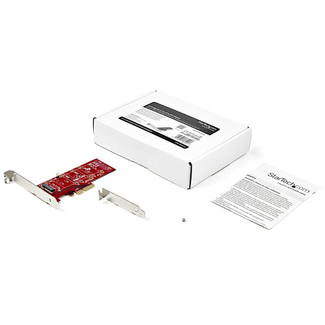 STARTECH \M2 PCIe SSD Adapter - x4 PCIe 3.0 NVMe / AHCI / NGFF / M-Key - Low Profile and Full Profile - SSD PCIe M.2 Adapter (PEX4M2E1