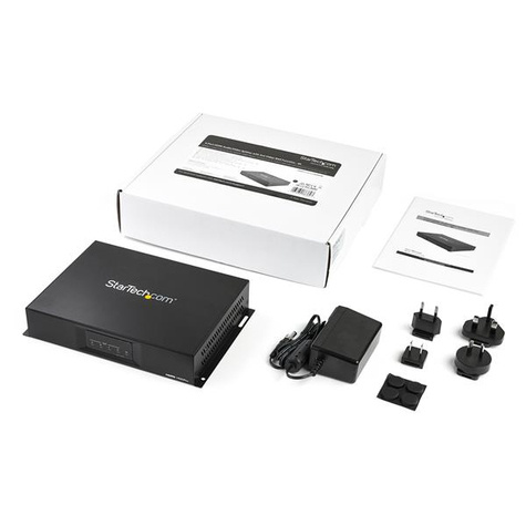 STARTECH 2x2 video wall controller 4K 60Hz display - HDMI 2.0 - 1 in 4 uit video wall splitter - RS-232 seriële bediening (ST124HDVW)